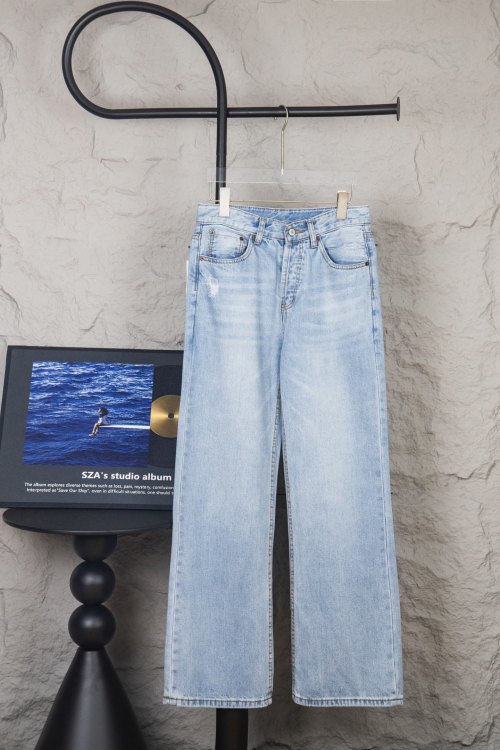 Acne Studios Jeans Rectos Anchos Azul Claro para Hombre y Mujer 1 Acne Studios Jeans Rectos Anchos Azul Claro para Hombre y Mujer