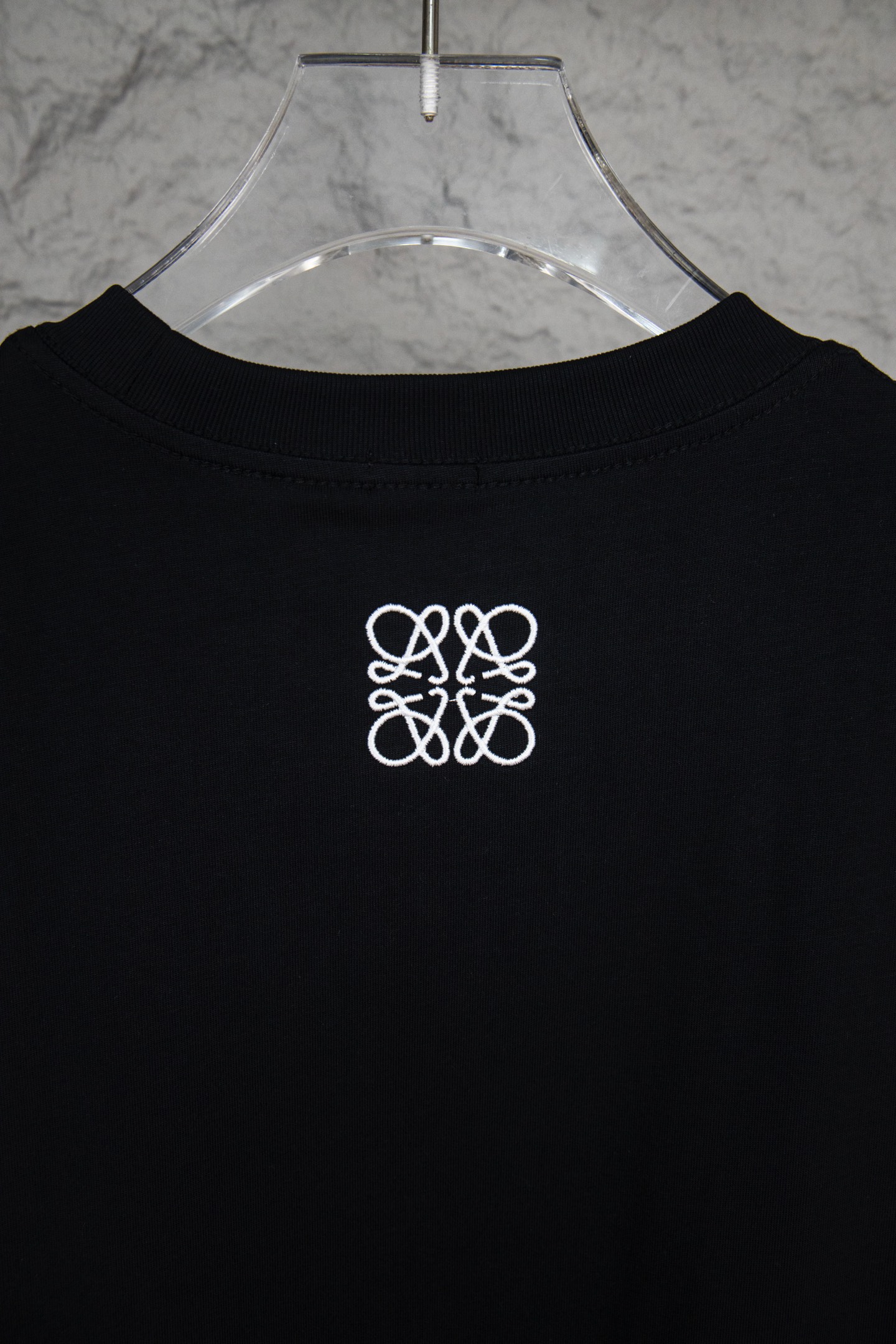 Loewe/罗意威25ss 企鹅徽标刺绣短袖T恤 黑白