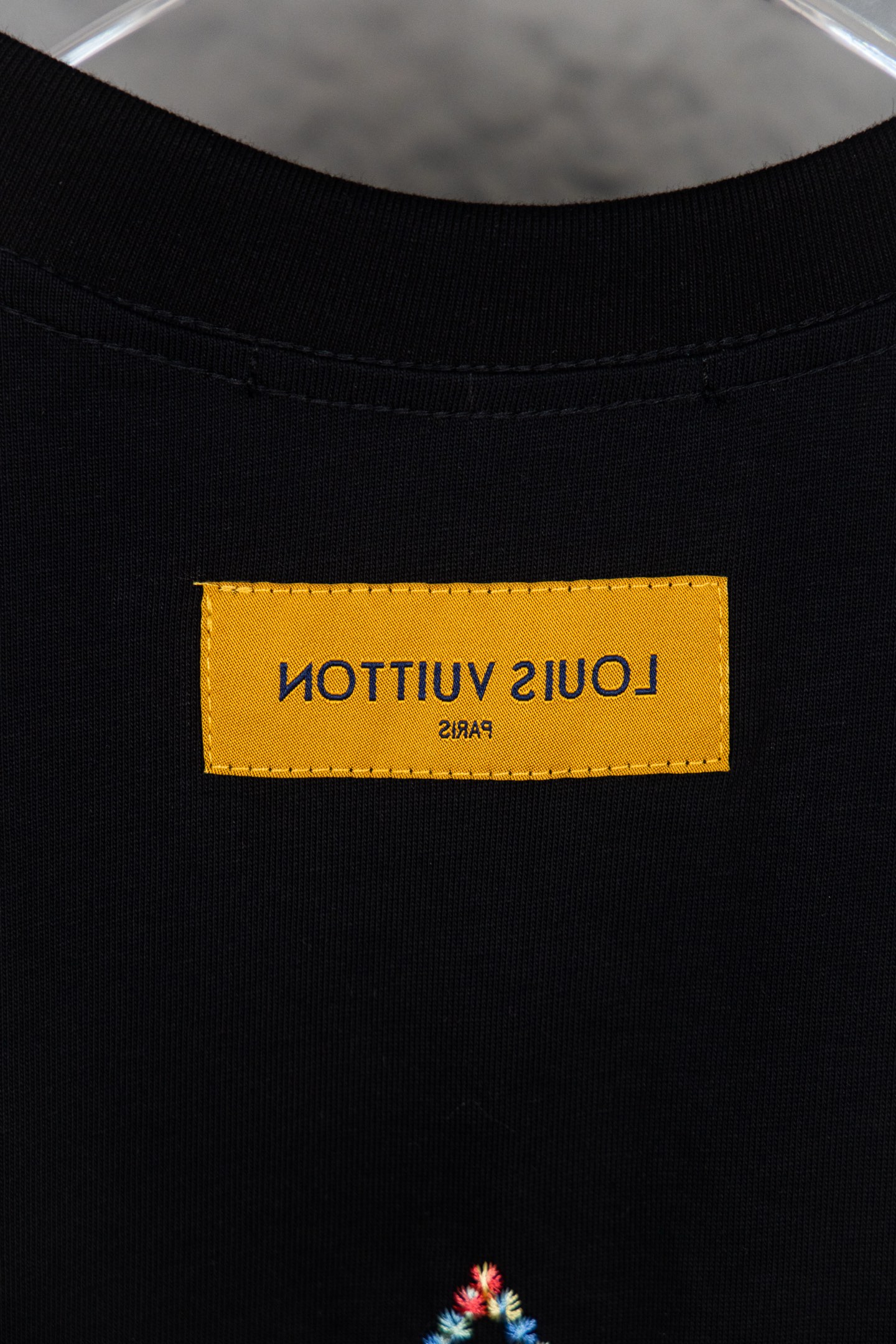 Louis Vuitton/路易威登 25ss 彩色编织绳短袖T恤 白 黑