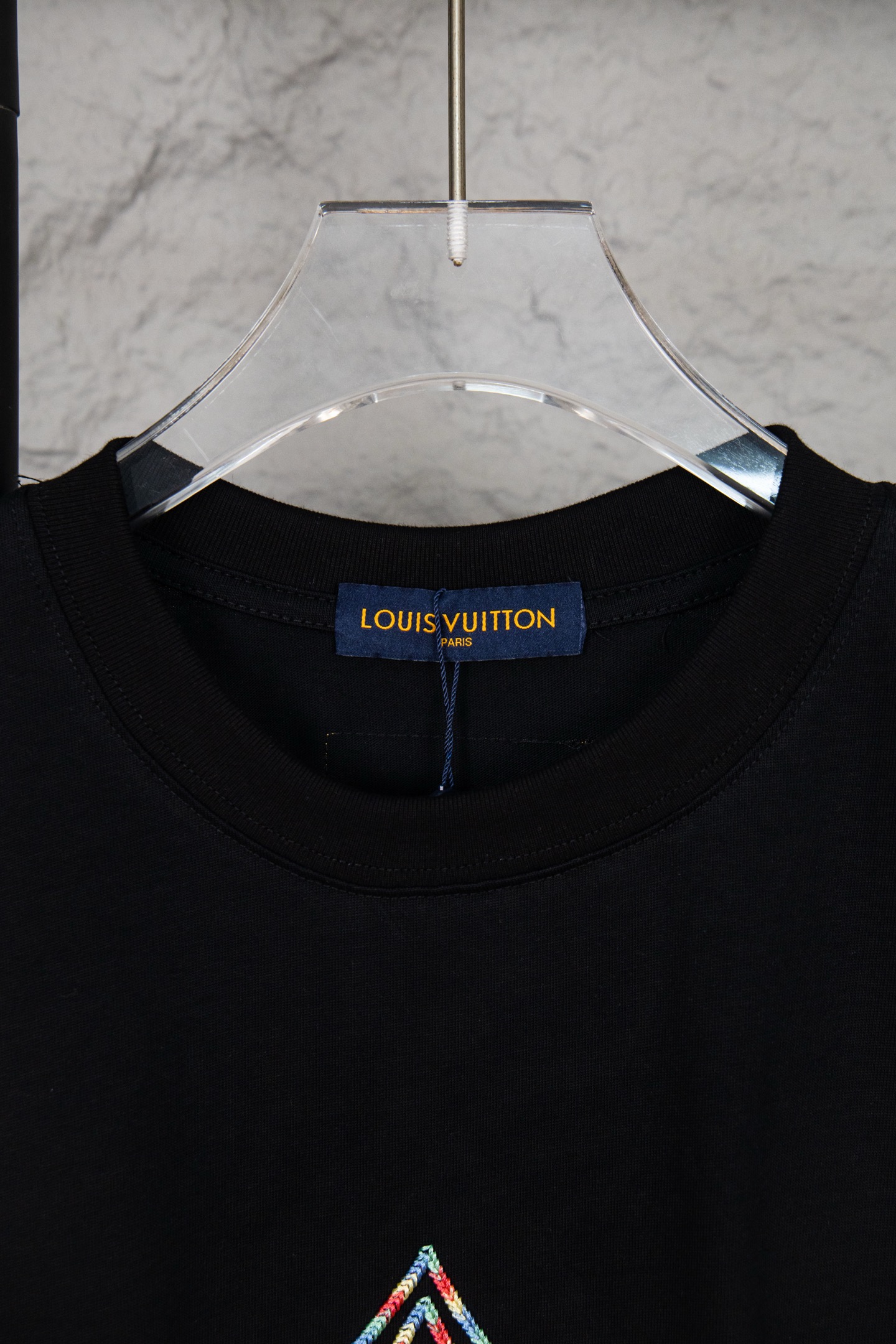 Louis Vuitton/路易威登 25ss 彩色编织绳短袖T恤 白 黑