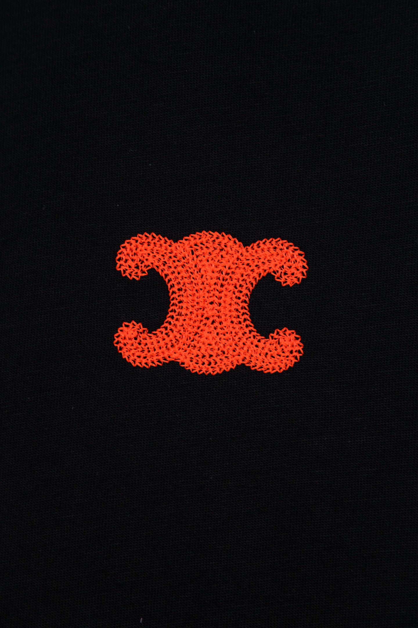 Celine/赛琳 25ss 立体刺绣花卉短袖 黑 白