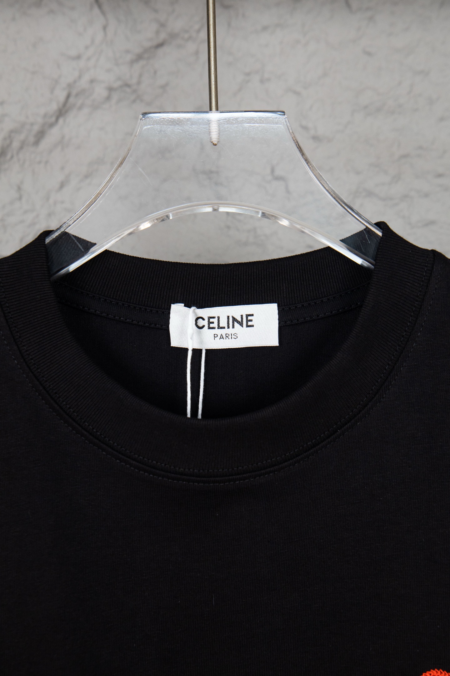 Celine/赛琳 25ss 立体刺绣花卉短袖 黑 白