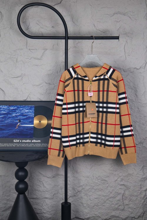 Burberry Classic Check Wool Cardigan Sweater, Double-Sided, Lightweight 1 Burberry Classic Check Wool Cardigan Sweater, Double-Sided, Lightweight