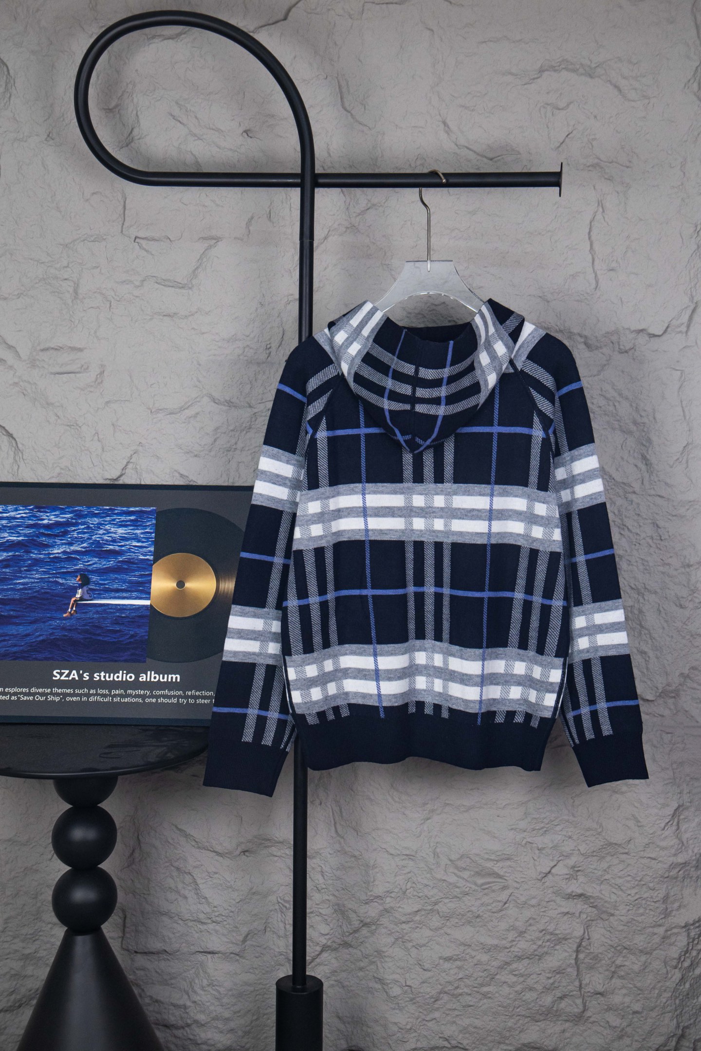 Cárdigan Burberry de Lana con Estampado de Cuadros y Cremallera Frontal 3 i1754496158561 1559 0 1