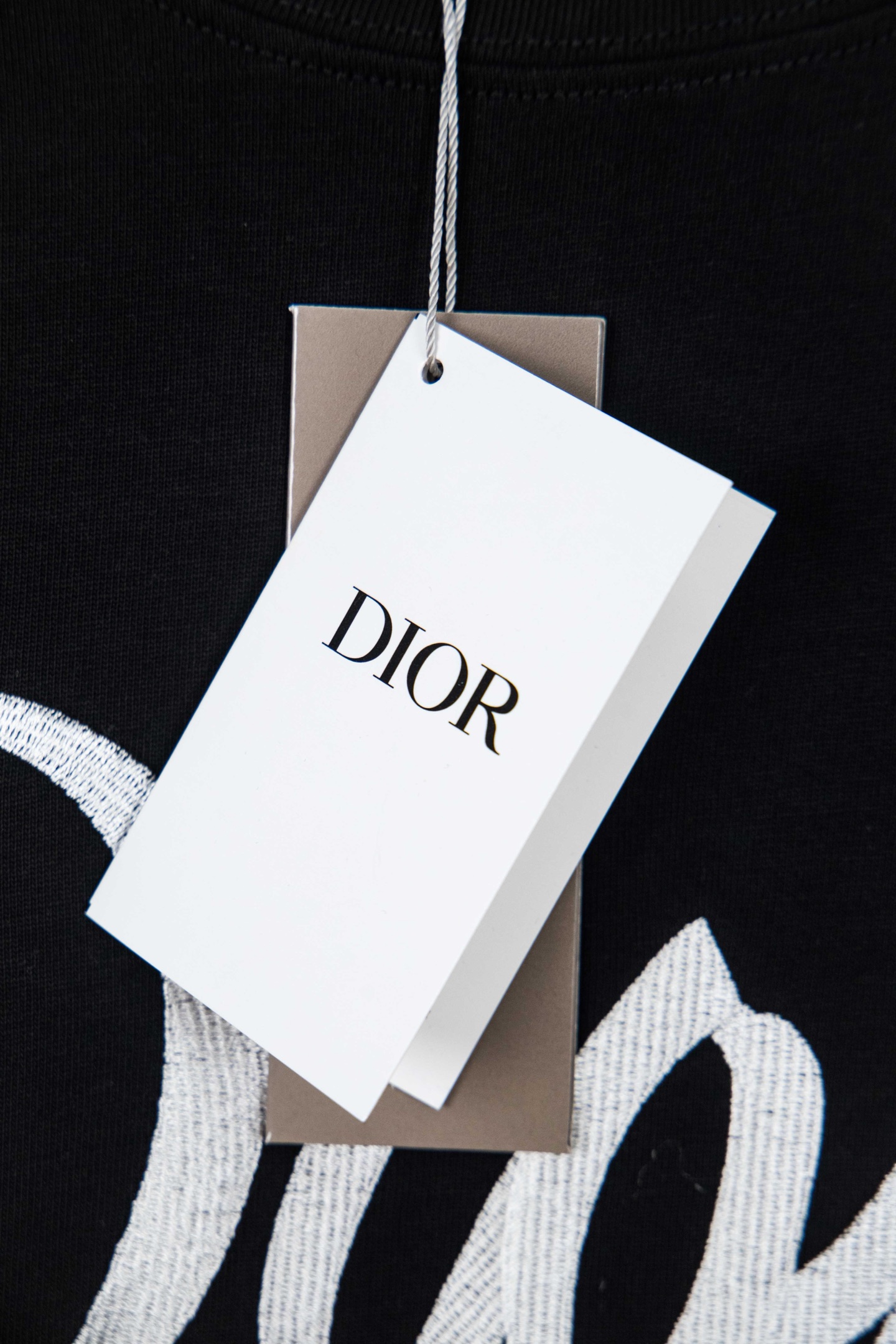 Dior/迪奥 25ss 47字母刺绣圆领长袖 黑色 白色