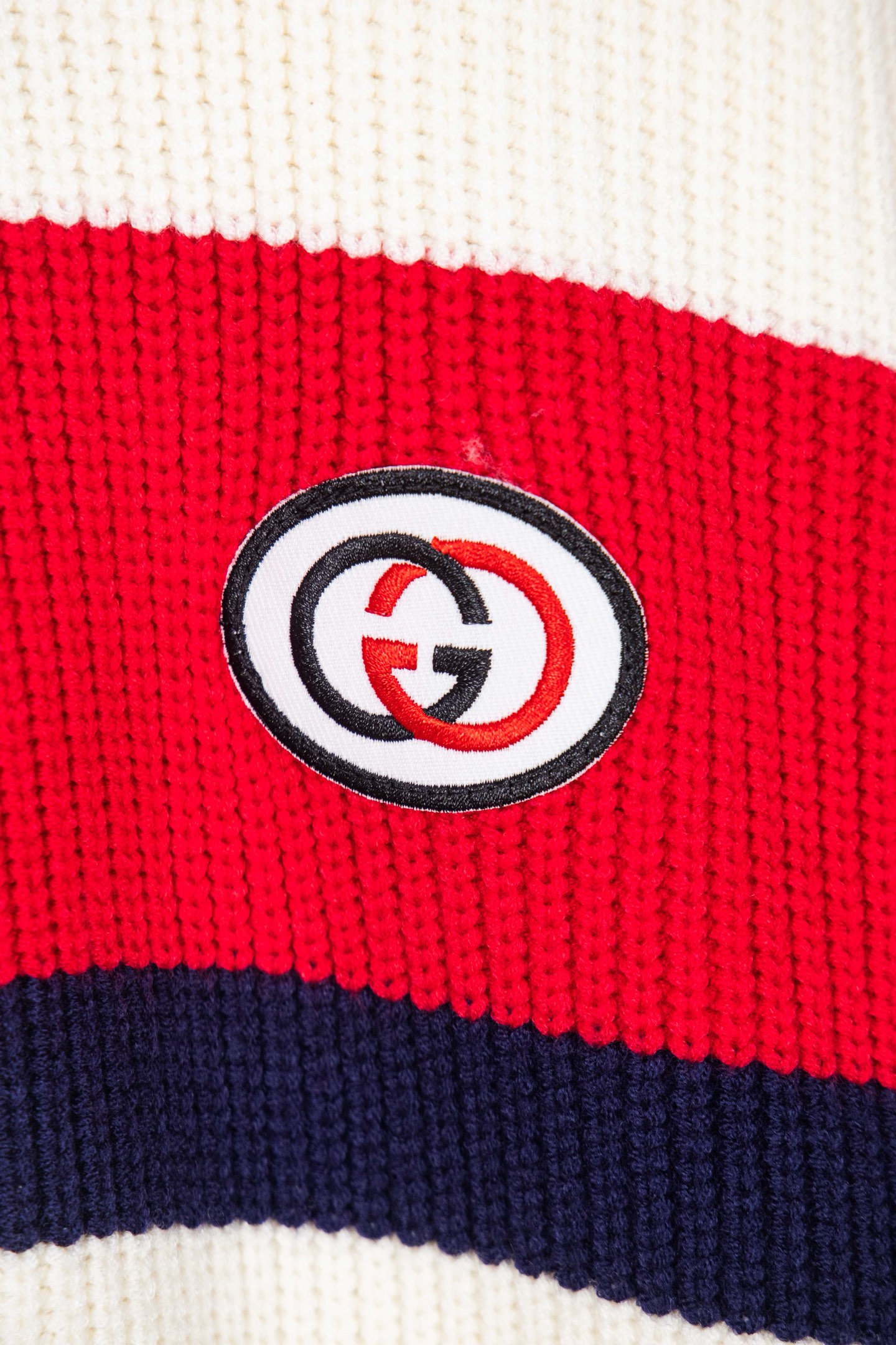 Gucci/古驰 25Fw双G拼色拉链针织毛衣外套