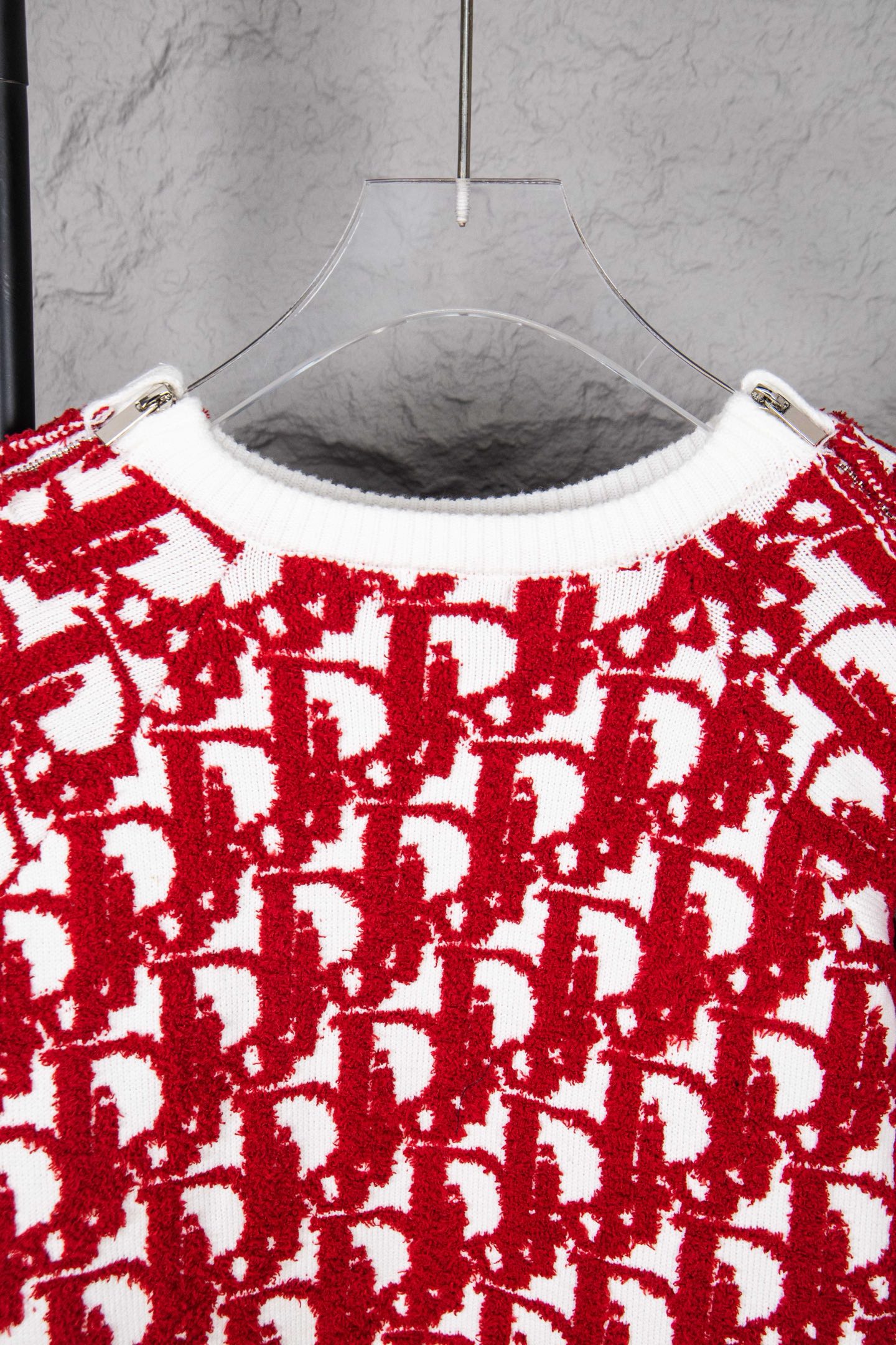 Dior/迪奥 25ss 提花毛巾绣拉链长袖毛衣 蓝色-Chinese UA Cheap High Quatity Brand Clothes Bags handbags Sneakers wholesale wholesaler seller from China Factory suppliers Fashion Clothing Shoes best Quality Beautiful Price Dior/迪奥 25ss 提花毛巾绣拉链长袖毛衣 蓝色