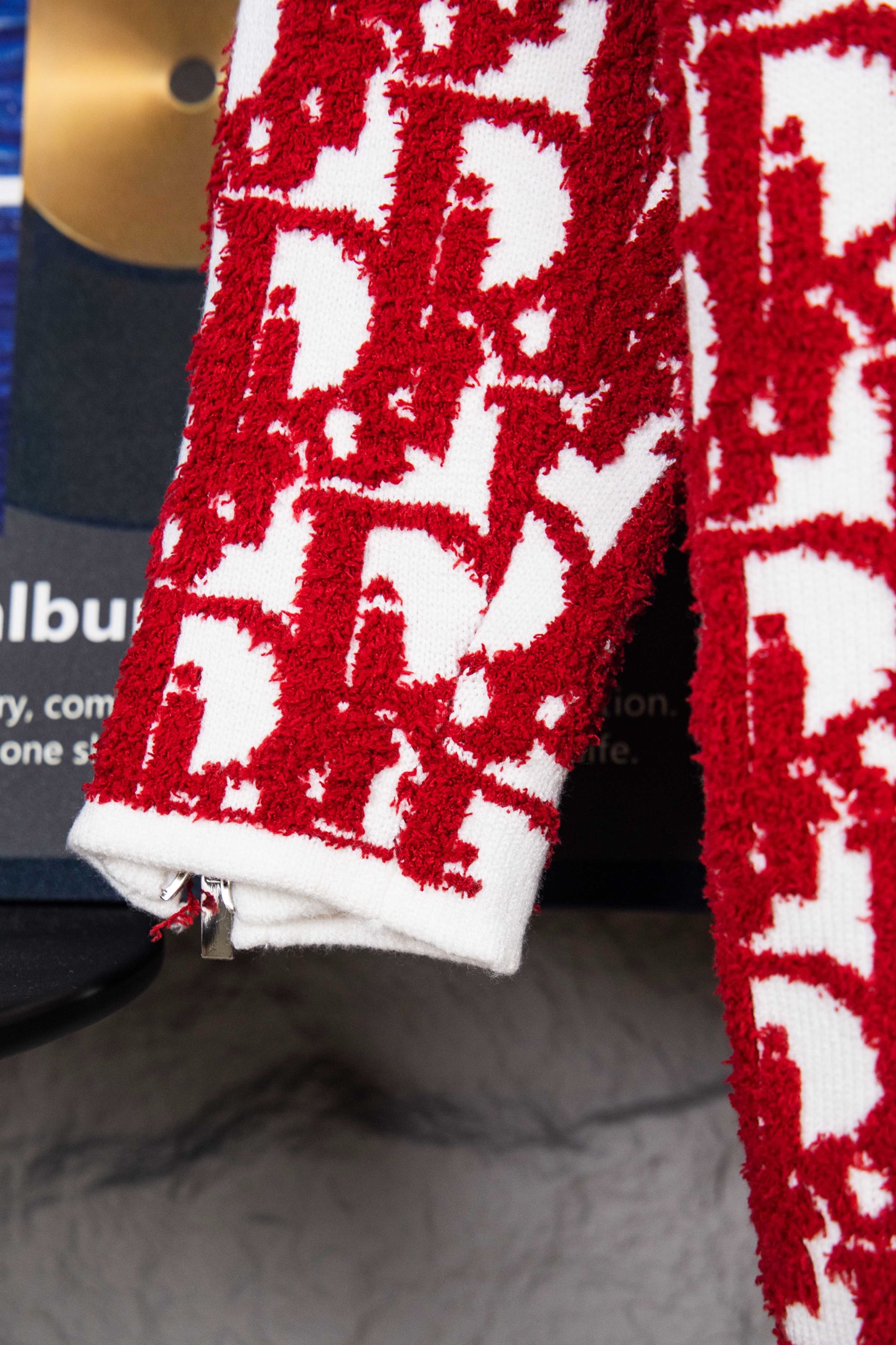 Dior/迪奥 25ss 提花毛巾绣拉链长袖毛衣 蓝色-Chinese UA Cheap High Quatity Brand Clothes Bags handbags Sneakers wholesale wholesaler seller from China Factory suppliers Fashion Clothing Shoes best Quality Beautiful Price Dior/迪奥 25ss 提花毛巾绣拉链长袖毛衣 蓝色