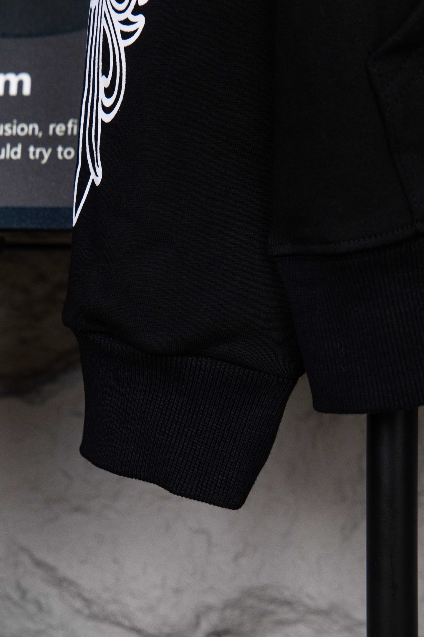 Chrome Hearts/克罗心 25ss 花臂马蹄连帽外套 梵文字母藤花十字马蹄连帽卫衣