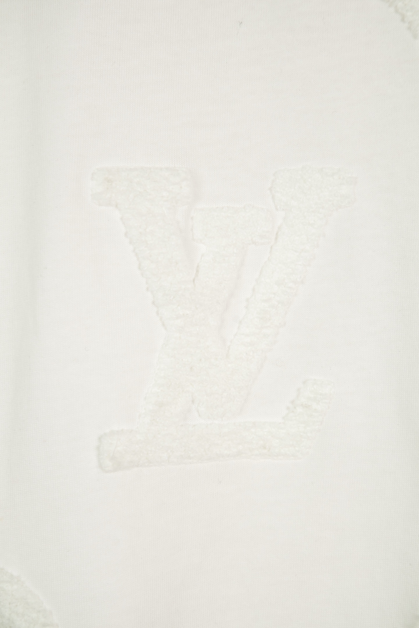 Louis Vuitton LOUIS VUITTON/路易威登LV 2025新款 老花植绒印花短袖圆领T恤
