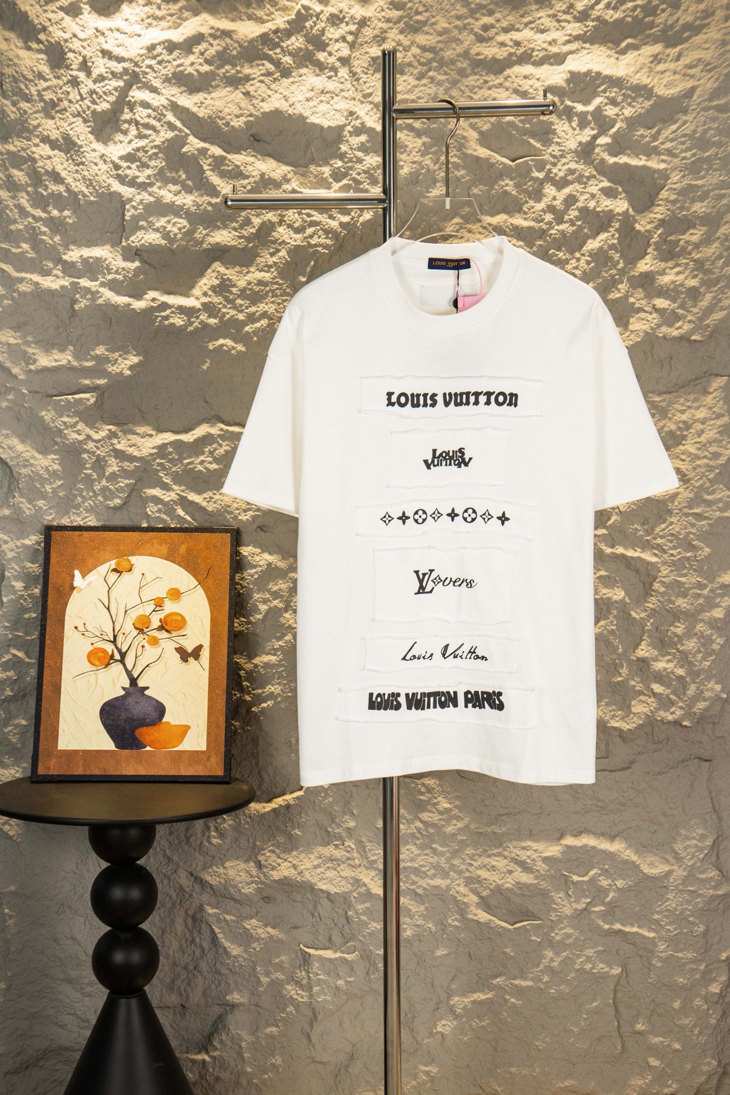 Louis Vuitton LOUIS VUITTON/路易威登SS24贴布印花刺绣多拼款式短袖T恤