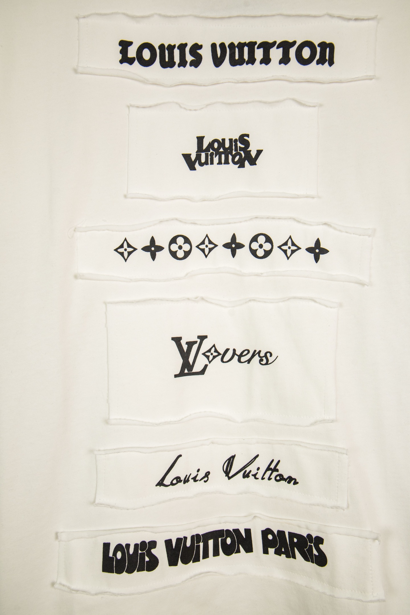 Louis Vuitton LOUIS VUITTON/路易威登SS24贴布印花刺绣多拼款式短袖T恤