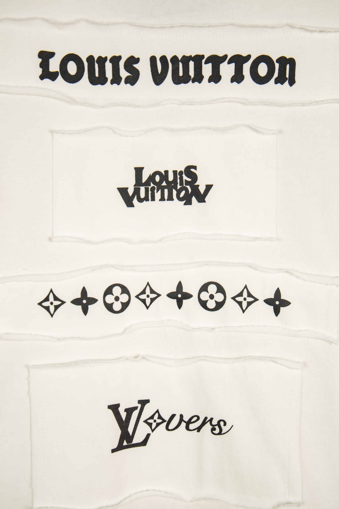 Louis Vuitton LOUIS VUITTON/路易威登SS24贴布印花刺绣多拼款式短袖T恤