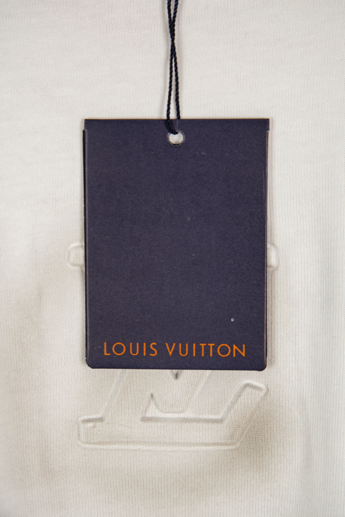 Louis Vuitton LOUIS VUITTON/路易威登LV 2025夏季新款重工高品质老花浮雕喷墨圆领短袖T恤