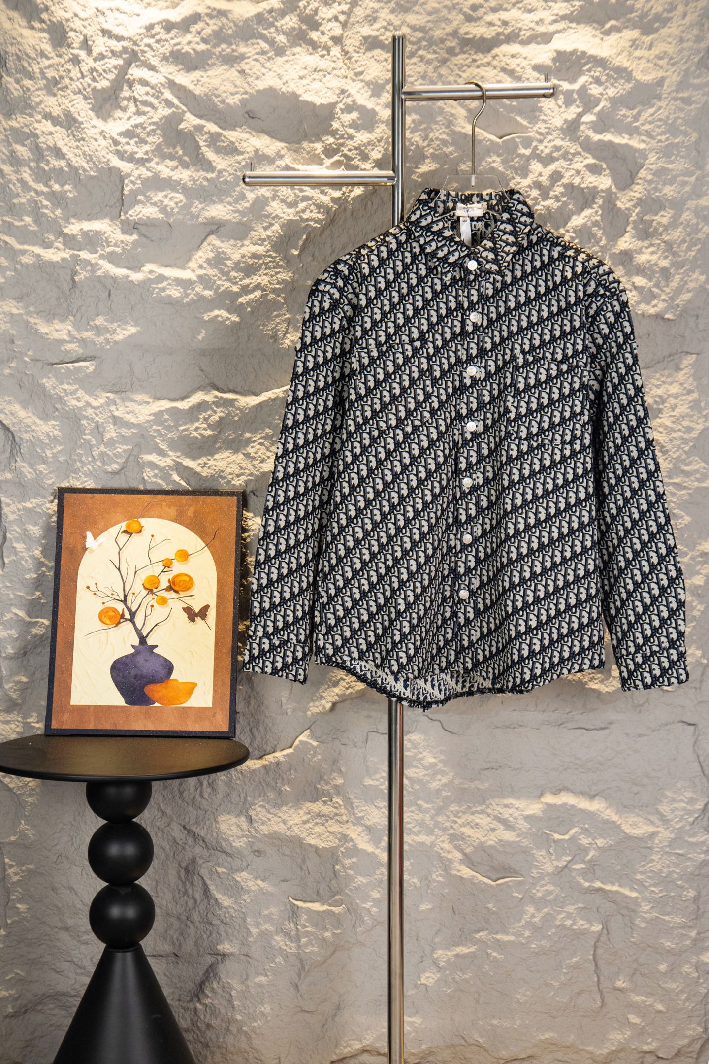 N.º de estilo: Y75 P155 Dior/Dior en toda la prenda chaqueta de mezclilla con correas de jacquard estampadas chaqueta c…