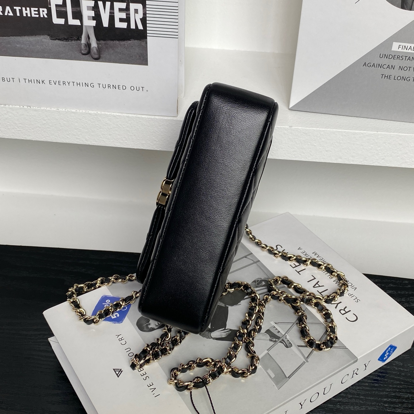 Chanel Style Leather Chain Bag style reference detail image 6 from source 770365
