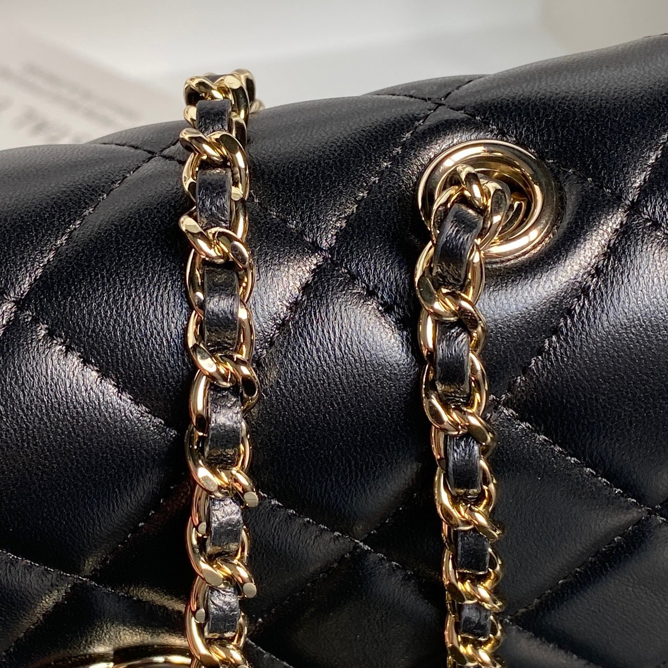 Chanel Style Leather Chain Bag style reference detail image 4 from source 770366