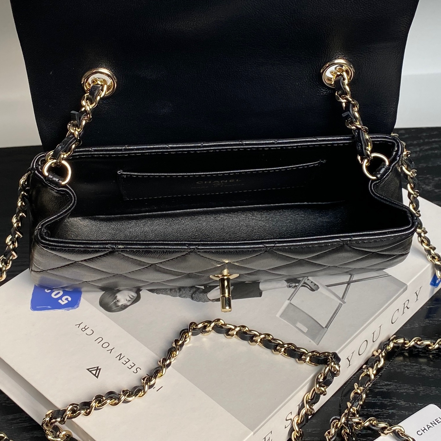 Chanel Style Leather Chain Bag style reference detail image 6 from source 770366