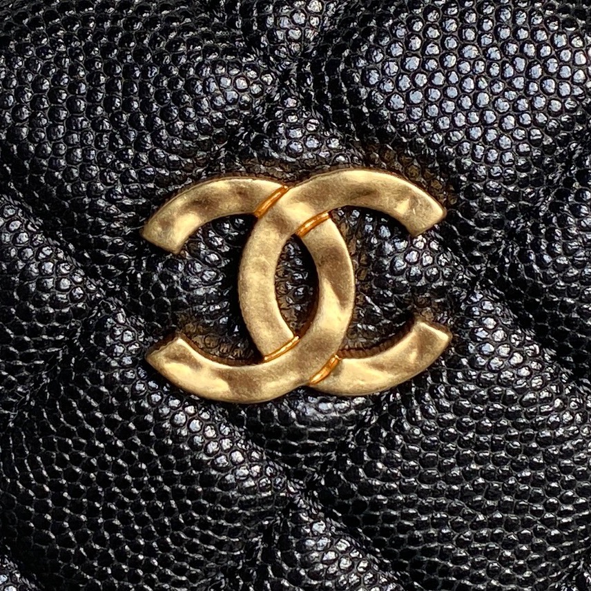Chanel Quilted Half Moon Mini Bag with Pearl Chain