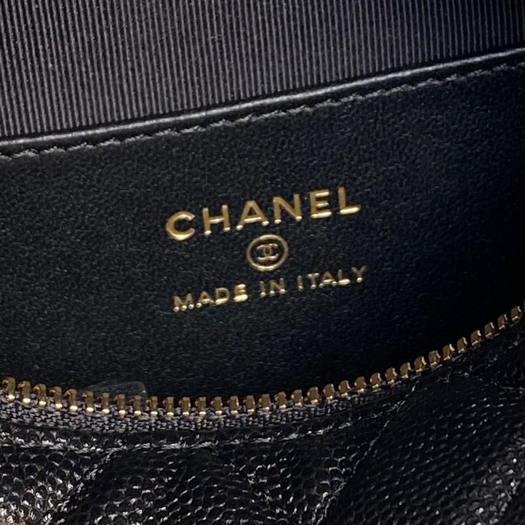 Chanel Quilted Half Moon Mini Bag with Pearl Chain