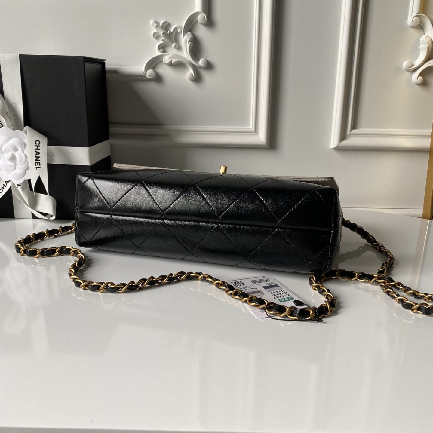 Chanel Style Leather Hobo Bag style reference detail image 6 from source 764372