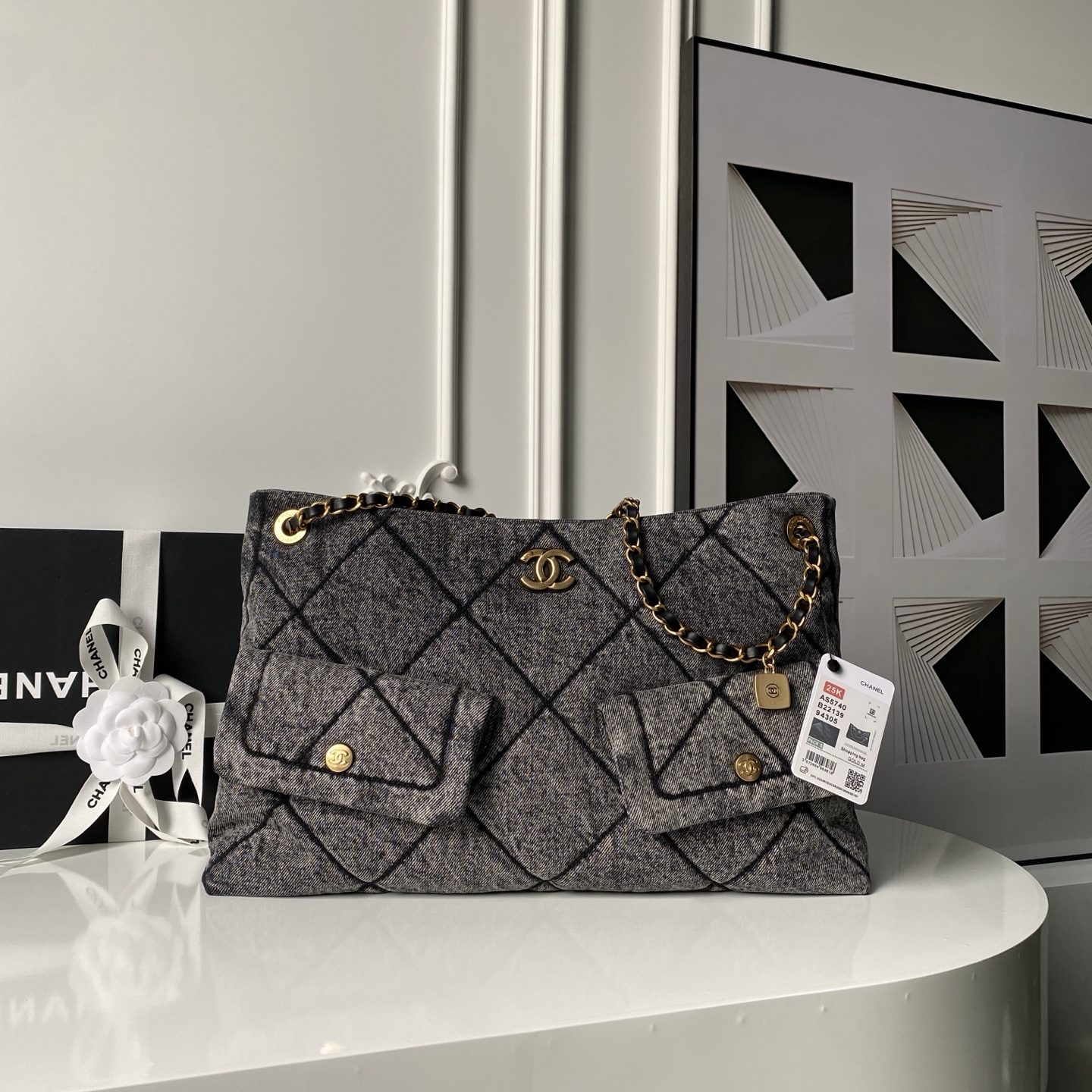 Chanel Style Leather Tote Bag Lookbook Reference image 1