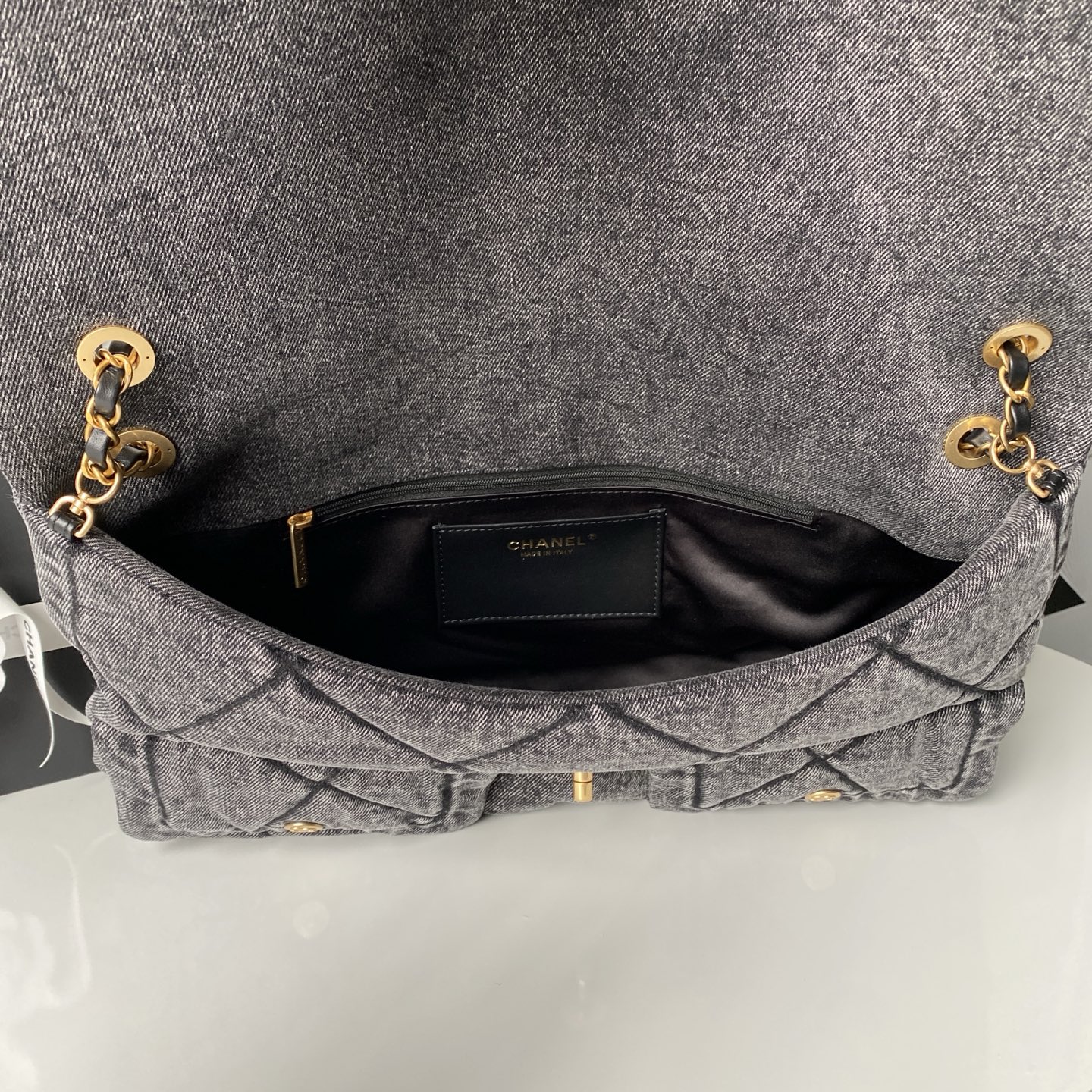Chanel Style Leather Tote Bag style reference detail image 7 from source 764370