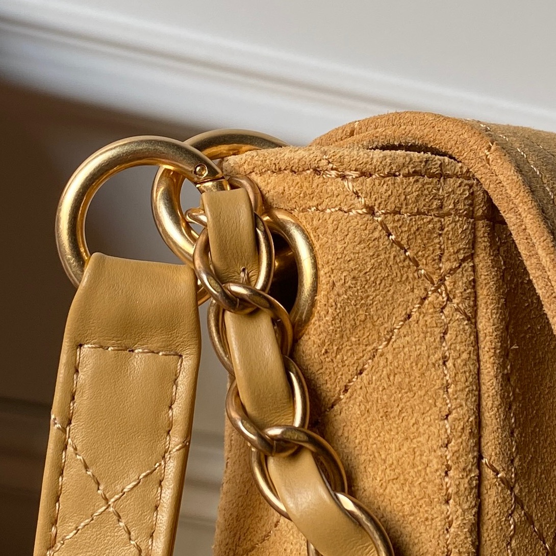 Chanel Style Leather Messenger Bag style reference detail image 4 from source 764388