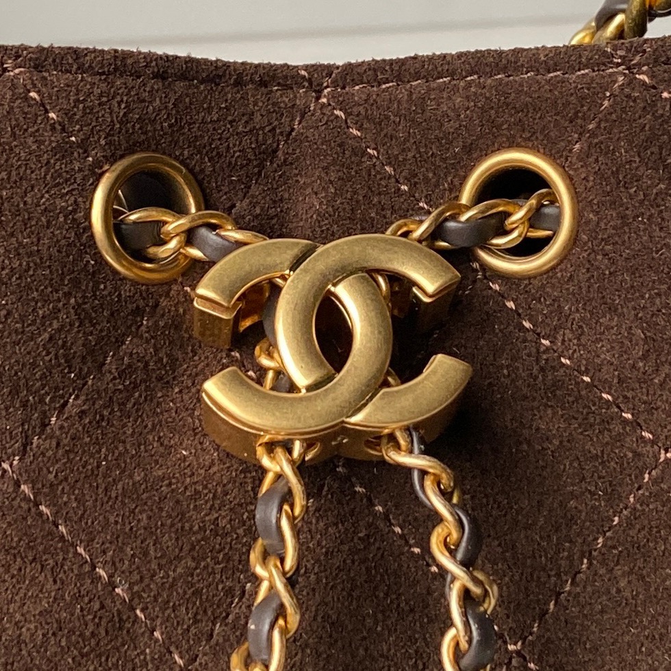 Chanel Style Leather Hobo Bag style reference detail image 3 from source 764341