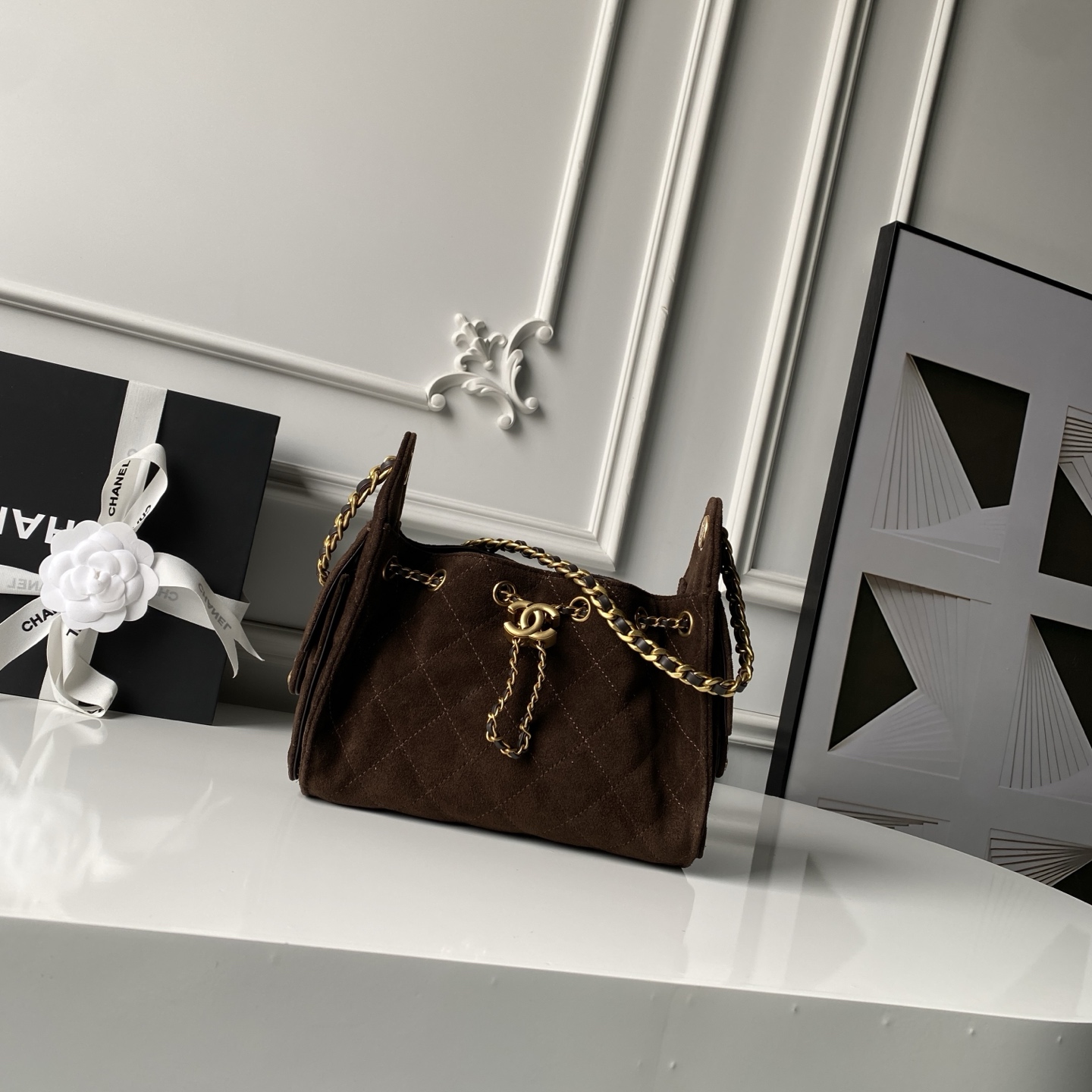 Chanel Style Leather Hobo Bag Lookbook Reference image 1
