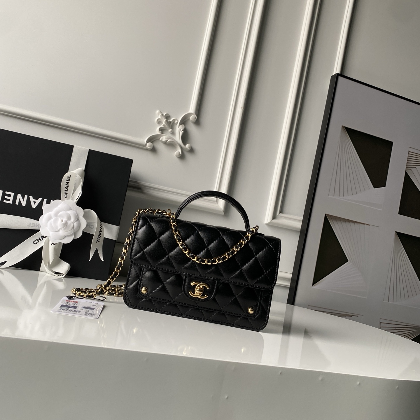 Chanel Style Leather Messenger Bag Lookbook Reference image 1