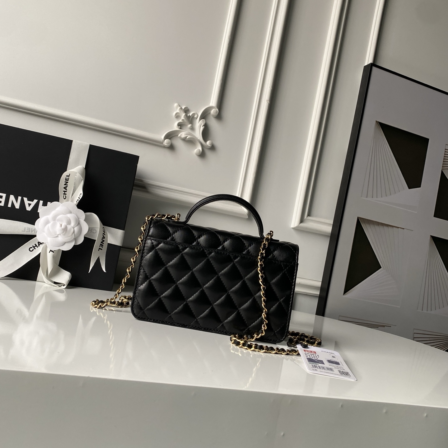 Chanel Style Leather Messenger Bag Lookbook Reference image 2