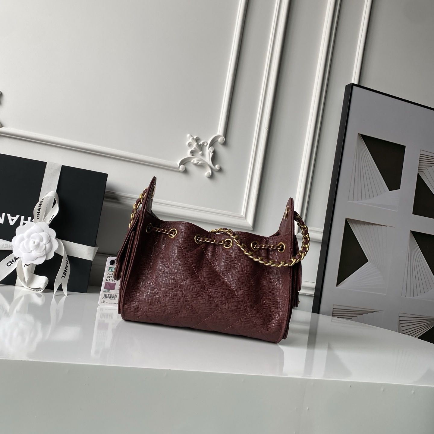 Chanel Style Leather Hobo Bag Lookbook Reference image 2