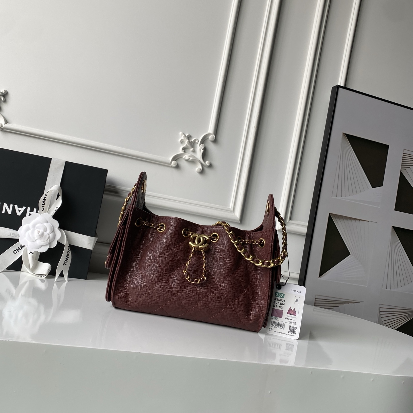 Chanel Style Leather Hobo Bag Lookbook Reference image 1