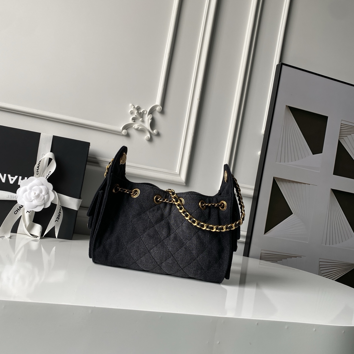 Chanel Style Leather Hobo Bag Lookbook Reference image 2
