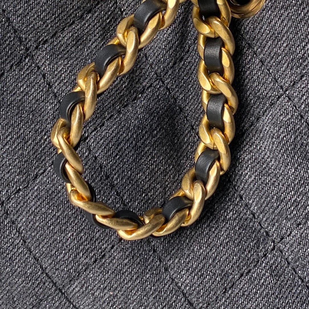 Chanel Style Leather Hobo Bag style reference detail image 6 from source 764344