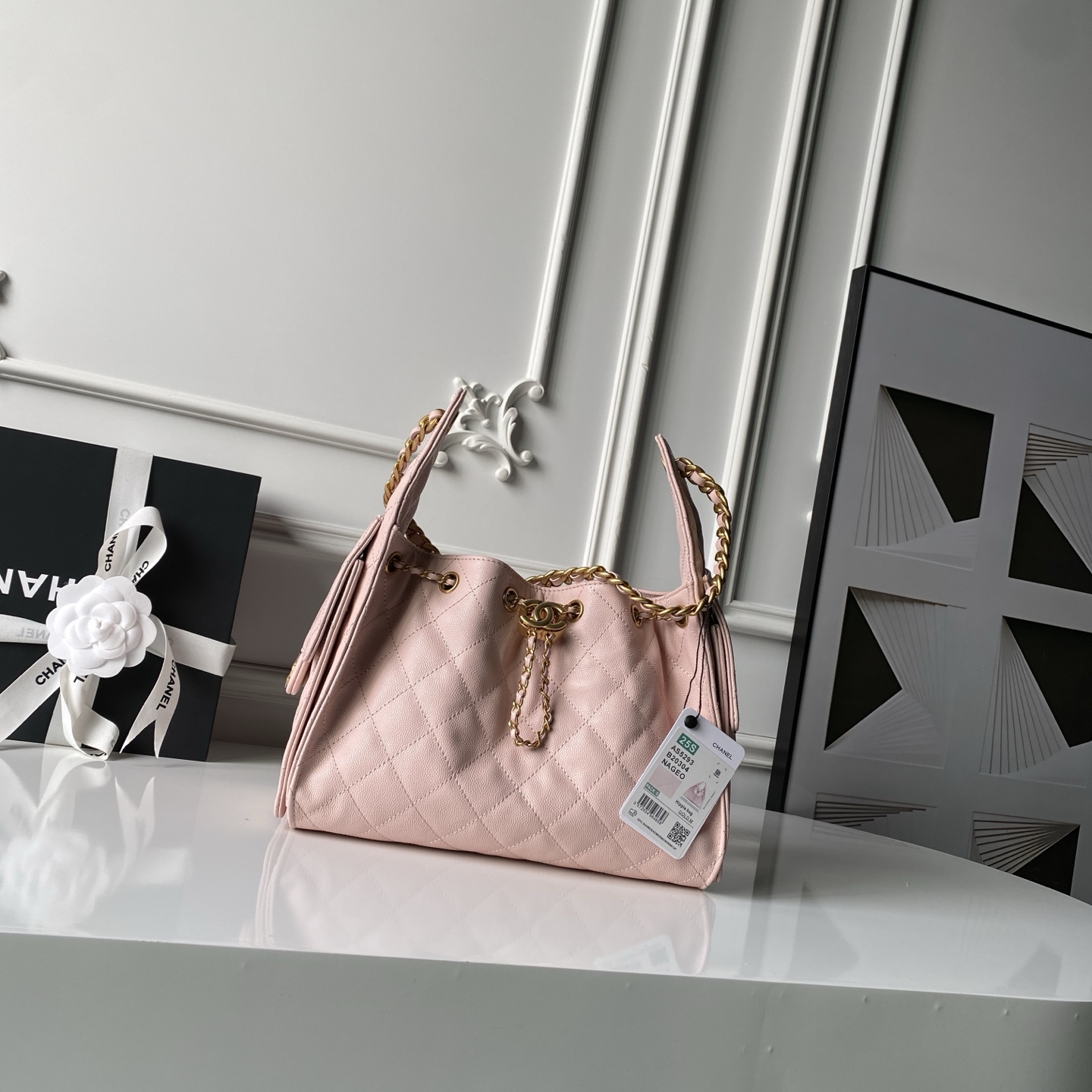 Chanel Style Leather Hobo Bag Lookbook Reference image 1