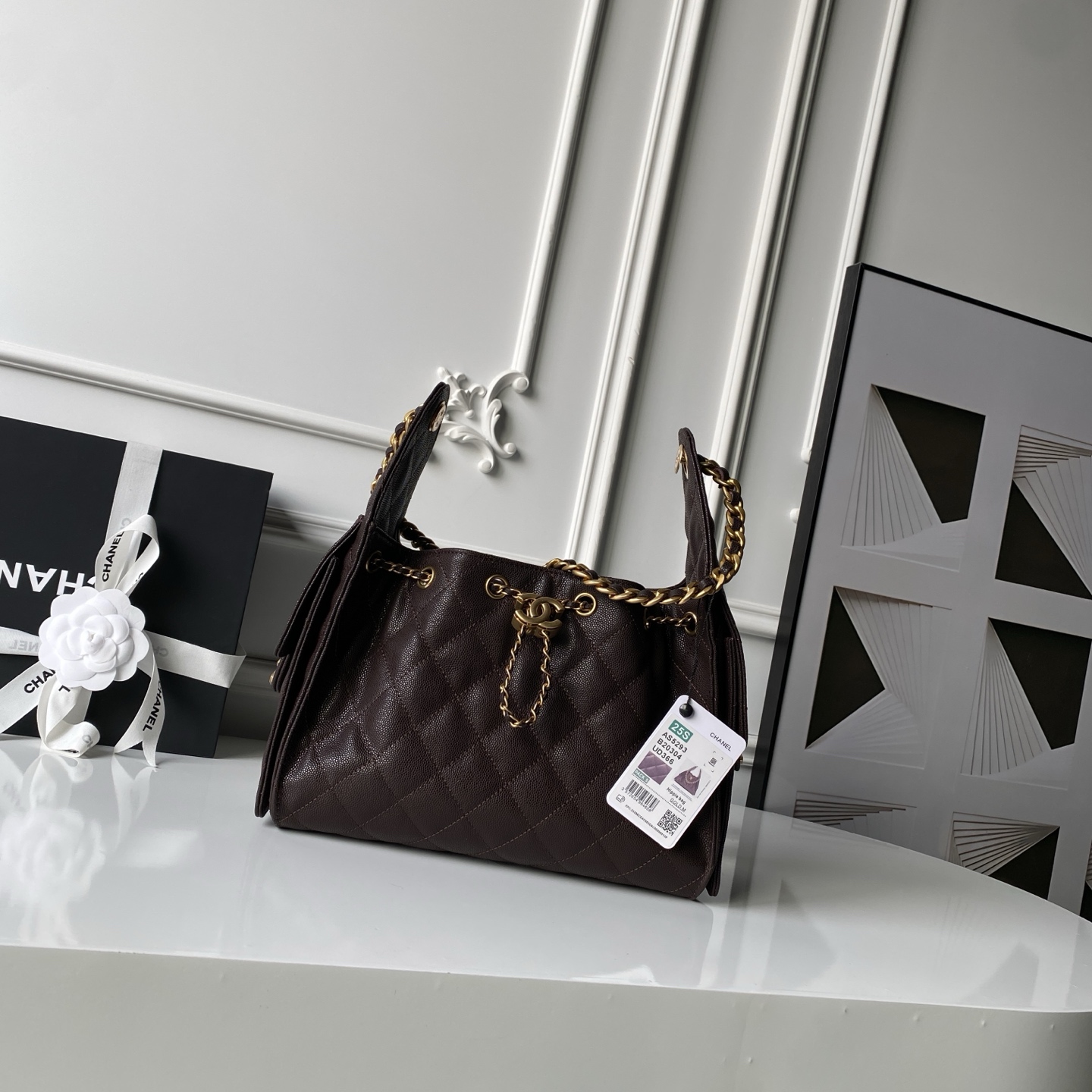 Chanel Style Leather Hobo Bag Lookbook Reference image 1