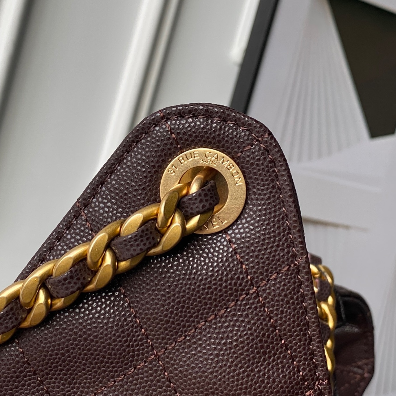 Chanel Style Leather Hobo Bag style reference detail image 5 from source 764348