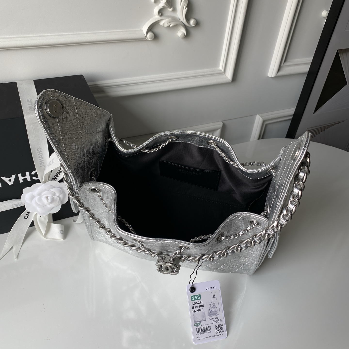 Chanel Style Leather Hobo Bag style reference detail image 5 from source 785928