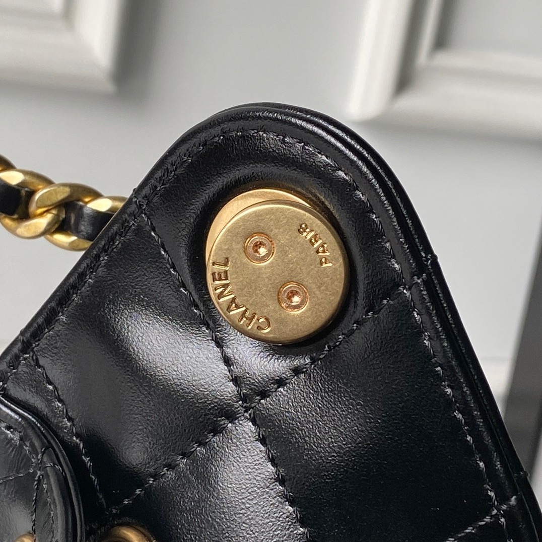 Chanel Style Leather Hobo Bag style reference detail image 5 from source 764373