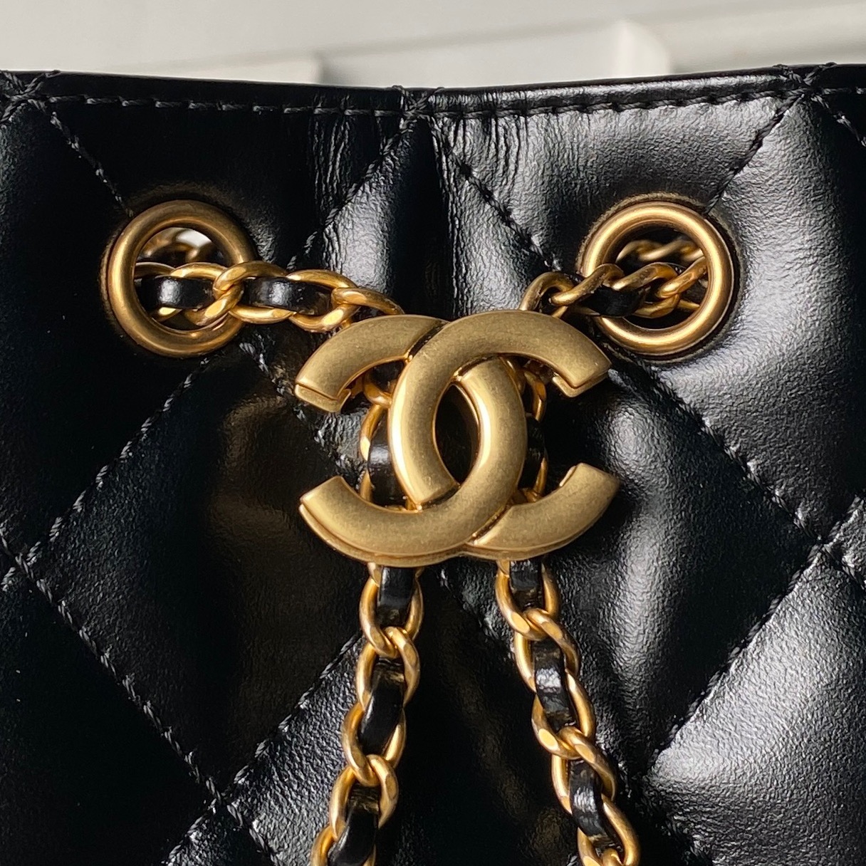 Chanel Style Leather Hobo Bag style reference detail image 3 from source 764373