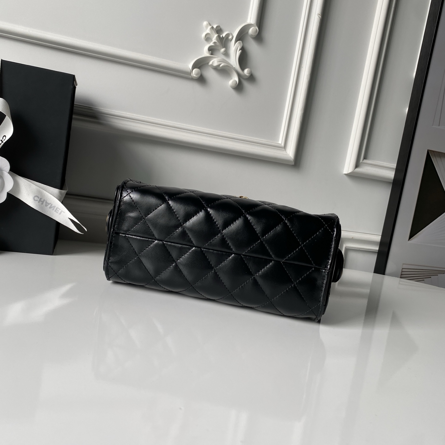 Chanel Style Leather Hobo Bag style reference detail image 6 from source 764373