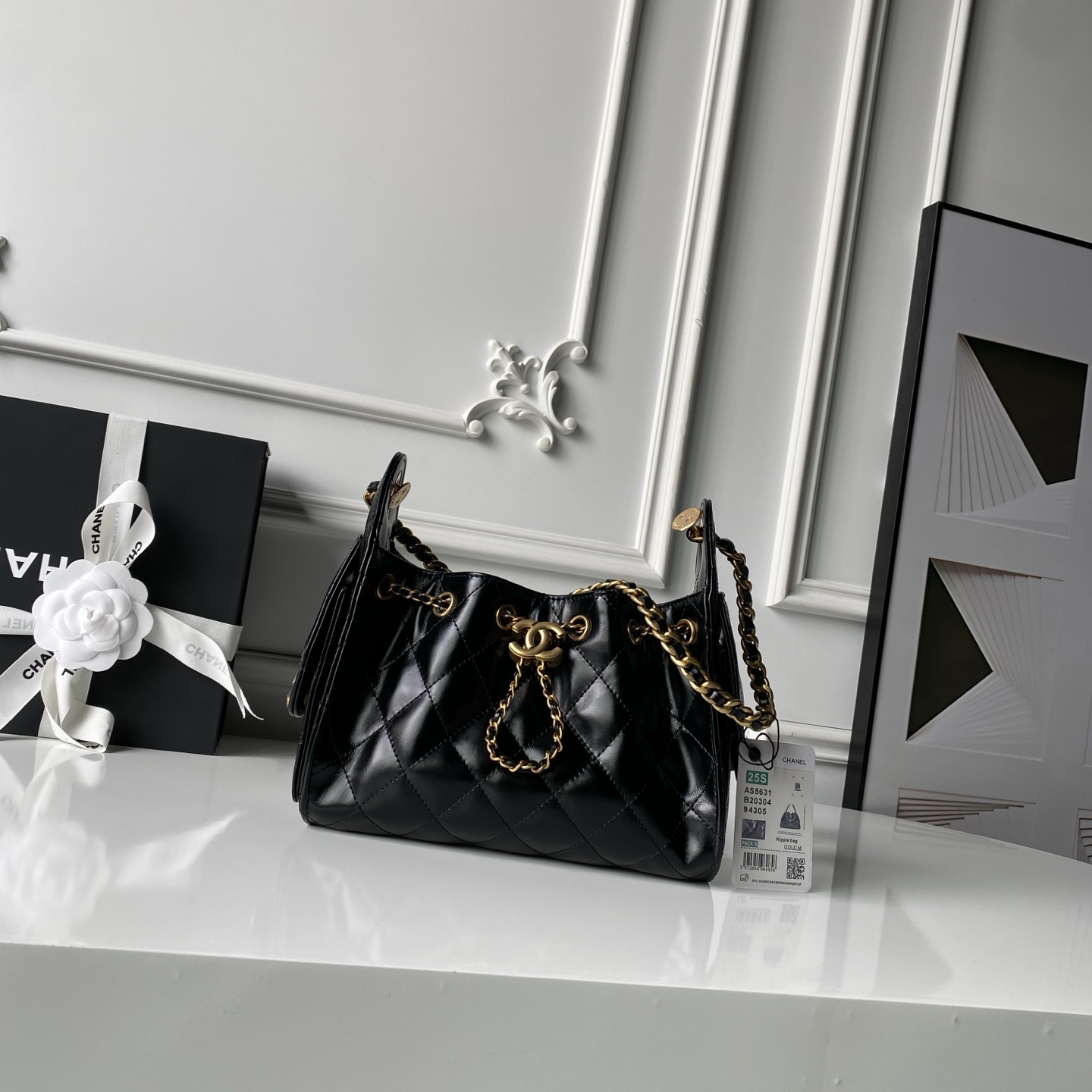 Chanel Style Leather Hobo Bag Lookbook Reference image 1