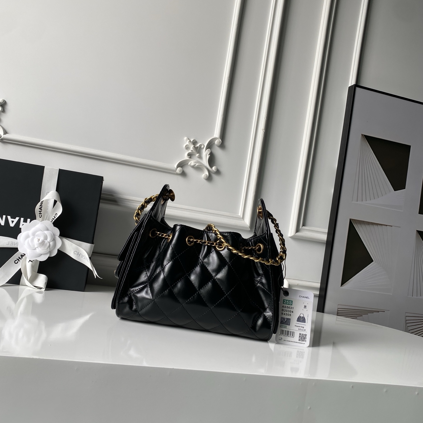 Chanel Style Leather Hobo Bag Lookbook Reference image 2