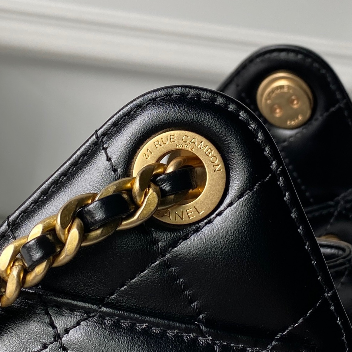 Chanel Style Leather Hobo Bag style reference detail image 4 from source 764373