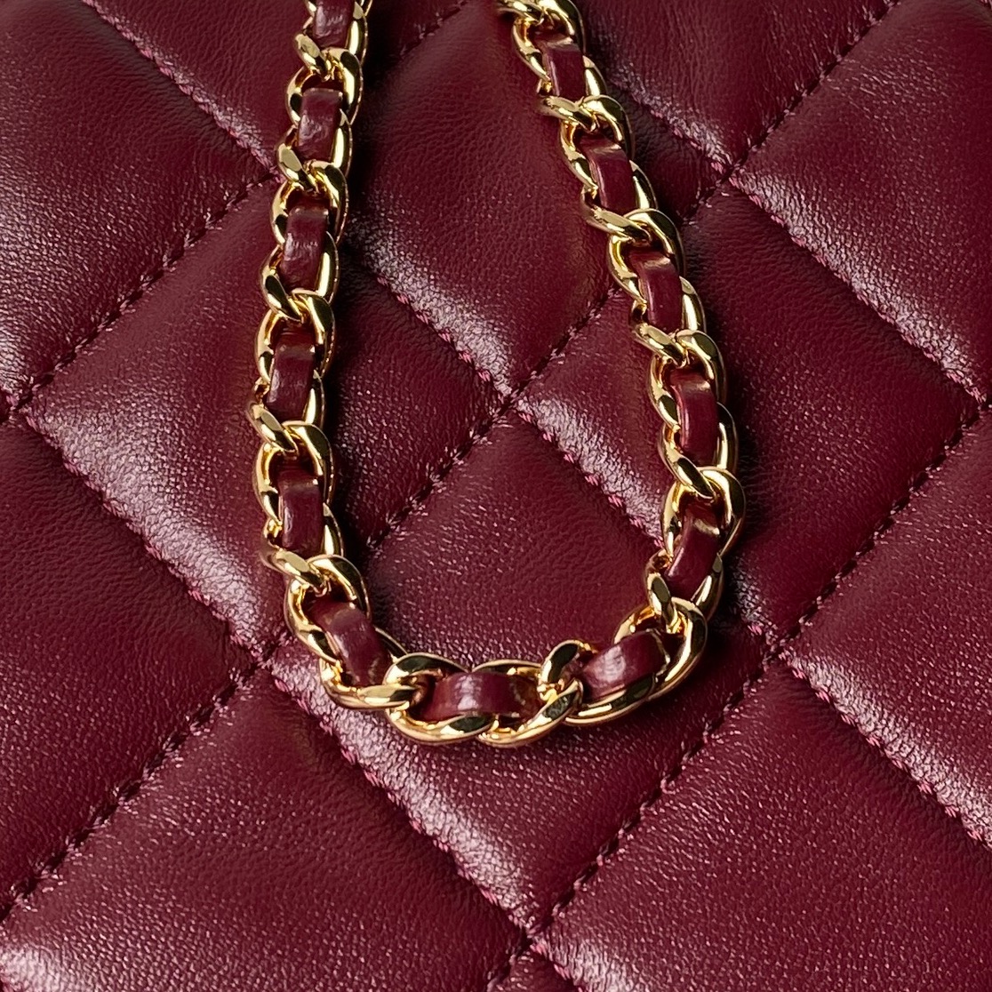Chanel Style Leather Crossbody Bag style reference detail image 4 from source 770402