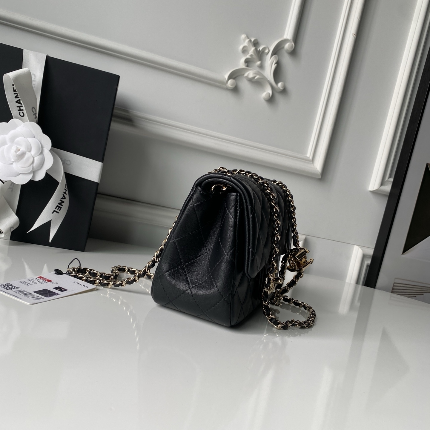 Chanel Style Leather Chain Bag style reference detail image 6 from source 776482