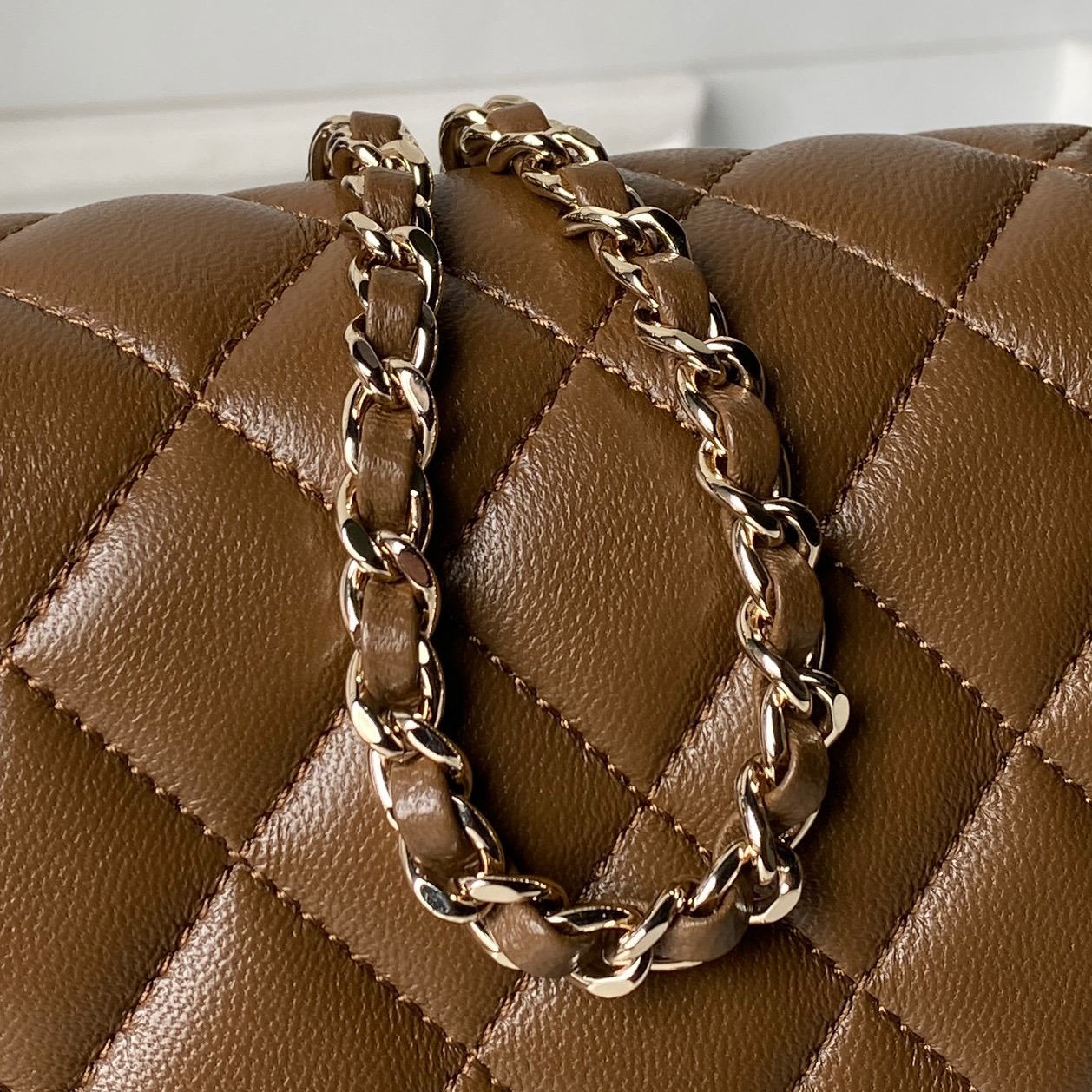 Chanel Style Leather Chain Bag style reference detail image 7 from source 776484