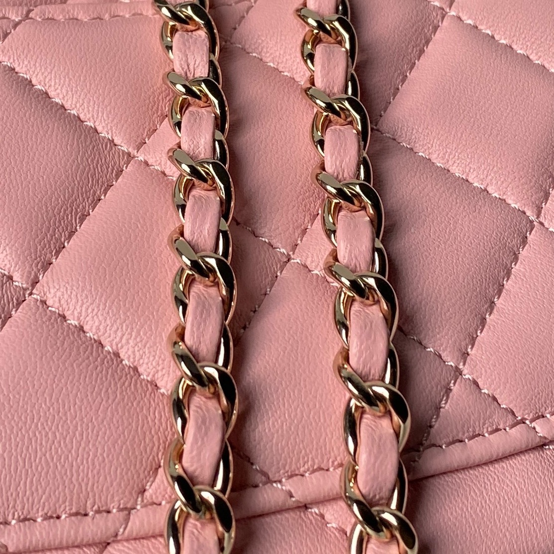 Chanel Style Leather Chain Bag style reference detail image 5 from source 776483